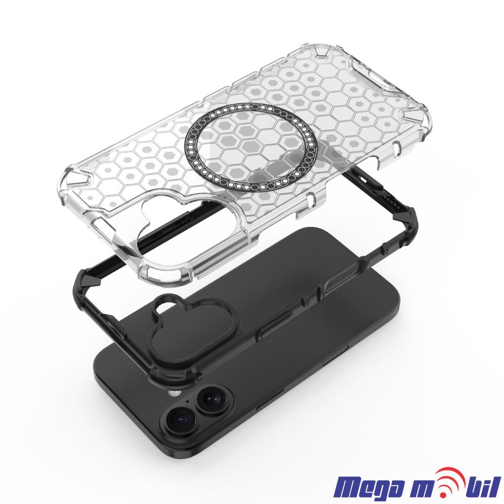 Futrola iPhone 16 Hexagon transparent